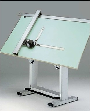 Lot - Washburn Machine Shop Adjustable Drafting Table